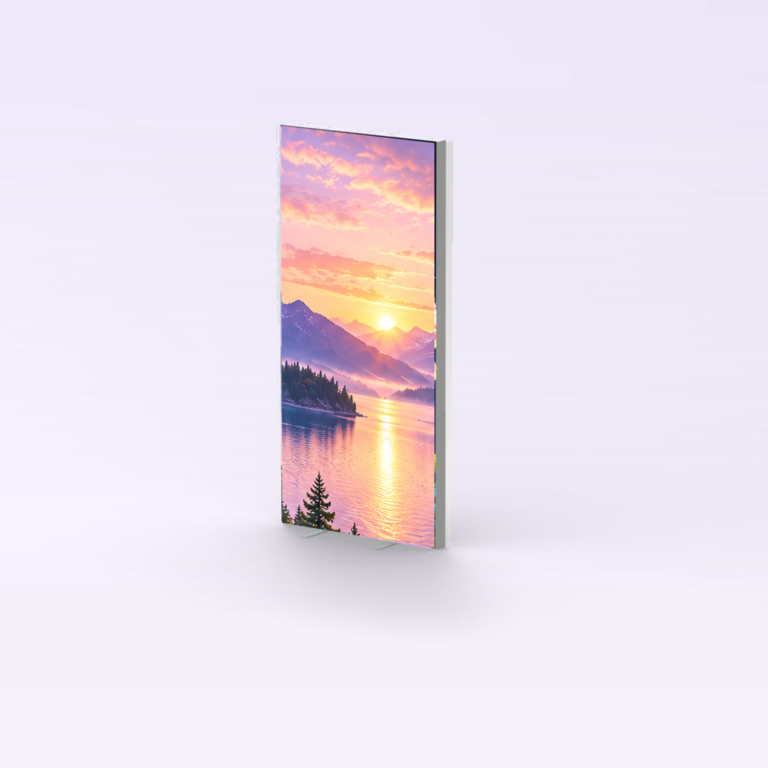 CASETĂ LUMINOASĂ TEXTILĂ 1.0X3.0 M - exemplu de grafica personalizata